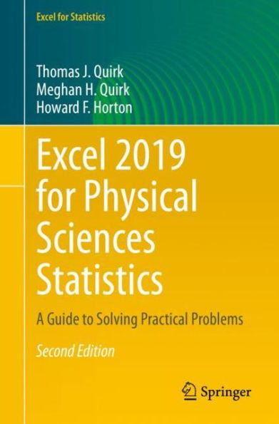 Excel for Physical Sciences Statistics: A Guide to Solving Practical Problems