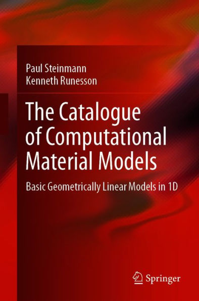 The Catalogue of Computational Material Models: Basic Geometrically Linear Models in 1D