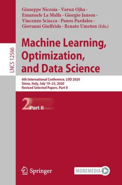 Machine Learning, Optimization, and Data Science: 6th International Conference, LOD 2020, Siena, Italy, July 19-23, Revised Selected Papers, Part II