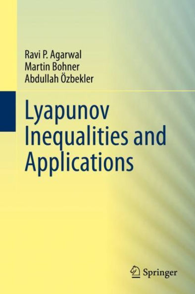 Lyapunov Inequalities and Applications