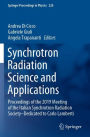 Synchrotron Radiation Science and Applications: Proceedings of the 2019 Meeting of the Italian Synchrotron Radiation Society-Dedicated to Carlo Lamberti