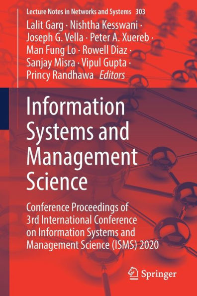 Information Systems and Management Science: Conference Proceedings of 3rd International on Science (ISMS) 2020
