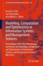 Modelling, Computation and Optimization in Information Systems and Management Sciences: Proceedings of the 4th International Conference on Modelling, Computation and Optimization in Information Systems and Management Sciences - MCO 2021
