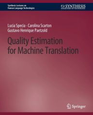 Title: Quality Estimation for Machine Translation, Author: Lucia Specia