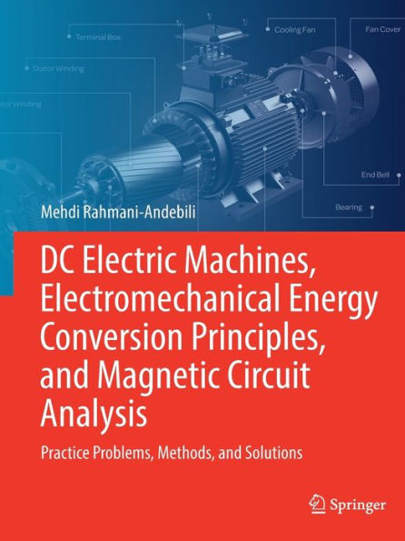 DC Electric Machines, Electromechanical Energy Conversion Principles, and Magnetic Circuit Analysis: Practice Problems, Methods, Solutions