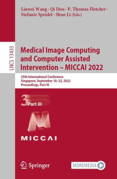 Medical Image Computing and Computer Assisted Intervention - MICCAI 2022: 25th International Conference, Singapore, September 18-22, 2022, Proceedings