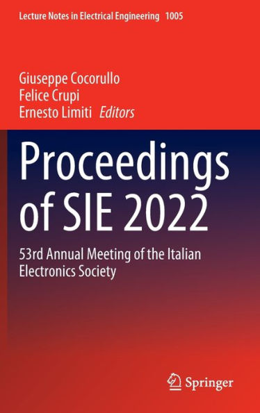 Proceedings of SIE 2022: 53rd Annual Meeting the Italian Electronics Society