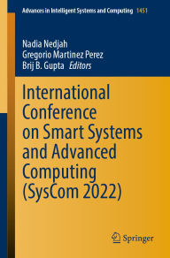 Title: International Conference on Smart Systems and Advanced Computing (SysCom 2022), Author: Nadia Nedjah