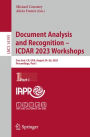 Document Analysis and Recognition - ICDAR 2023 Workshops: San José, CA, USA, August 24-26, 2023, Proceedings, Part I