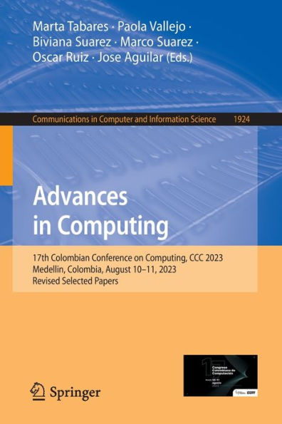 Advances Computing: 17th Colombian Conference on Computing, CCC 2023, Medellin, Colombia, August 10-11, Revised Selected Papers