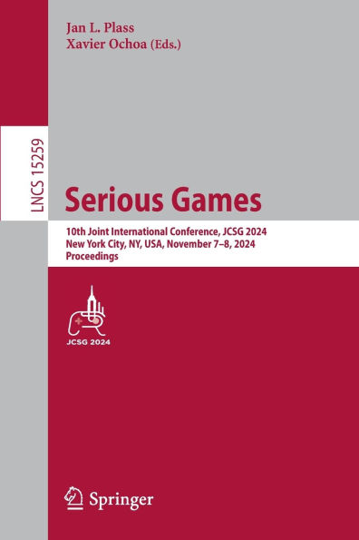 Serious Games: 10th Joint International Conference, JCSG 2024, New York City, NY, USA, November 7-8, Proceedings