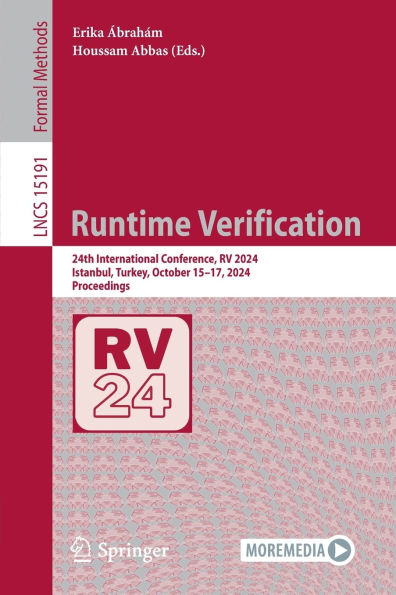 Runtime Verification: 24th International Conference, RV 2024, Istanbul, Turkey, October 15-17, Proceedings