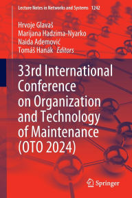 Title: 33rd International Conference on Organization and Technology of Maintenance (OTO 2024), Author: Hrvoje Glavas