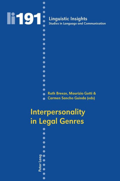 Interpersonality in Legal Genres