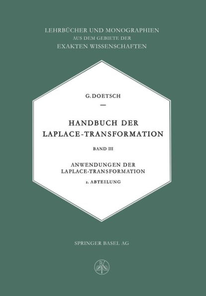 Handbuch der Laplace-Transformation: Anwendungen der Laplace-Transformation
