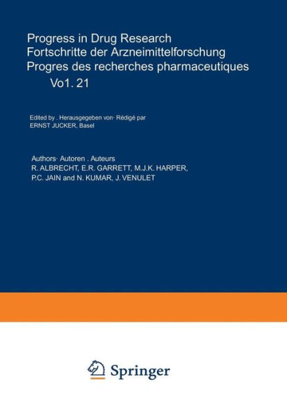 Progress in Drug Research / Fortschritte der Arzneimittelforschung / Progrï¿½s des rechersches pharmaceutiques