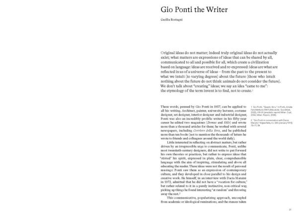 More Than One: Gio Ponti: Critic, Editor, Graphic Artist, Architect, Product Designer