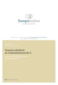 Title: Verantwortlichkeit im Unternehmensrecht X: Verantwortlichkeitsprozesse - Tagungsband 2020, Author: Rolf Sethe