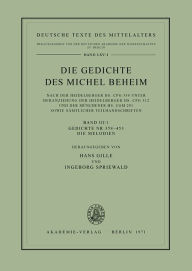 Title: Gedichte Nr. 358-453. Die Melodien / Edition 1, Author: Hans Gille