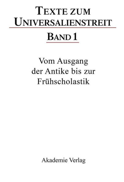 Vom Ausgang der Antike bis zur Frühscholastik: Lateinische, griechische und arabische Texte des 3.-12. Jahrhunderts