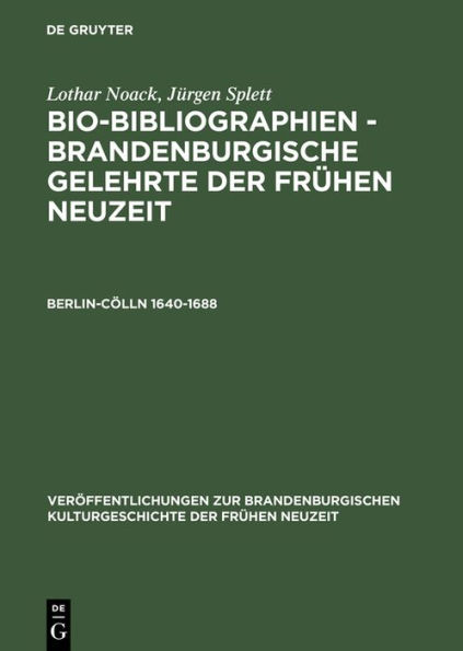 Berlin-Cölln 1640-1688
