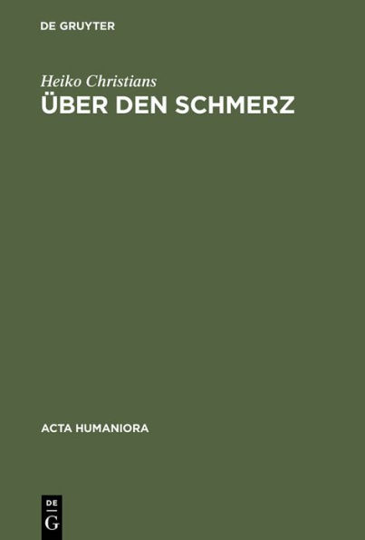 Über den Schmerz: Eine Untersuchung von Gemeinplätzen