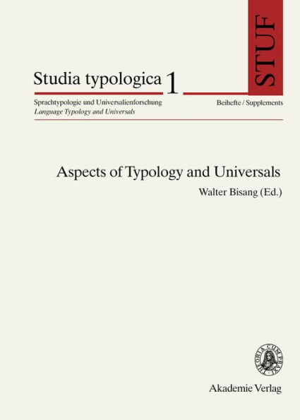 Aspects of Typology and Universals
