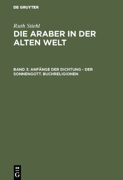 Anfänge der Dichtung - Der Sonnengott. Buchreligionen