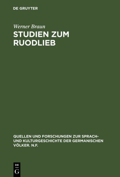 Studien zum Ruodlieb: Ritterideal, Erzählstruktur und Darstellungsstil