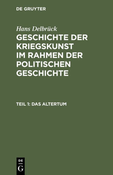 Das Altertum: Von den Perserkriegen bis Caesar