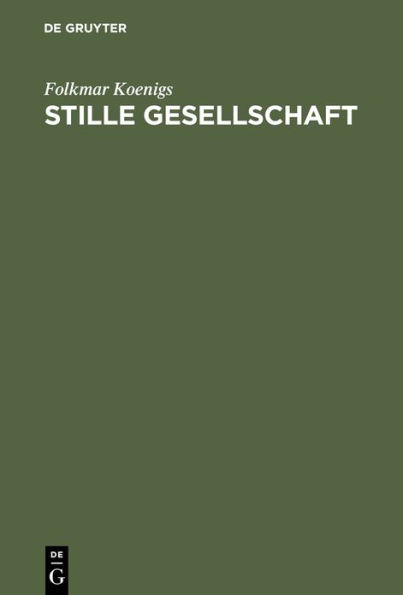 Stille Gesellschaft