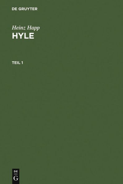 Hyle: Studien zum aristotelischen Materie-Begriff