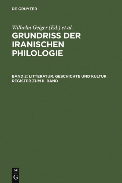 Litteratur, Geschichte und Kultur, Register zum II. Band / Edition 1