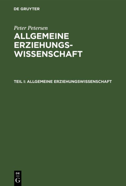 Allgemeine Erziehungswissenschaft