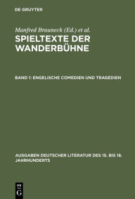 Title: Engelische Comedien und Tragedien / Edition 1, Author: Manfred Brauneck