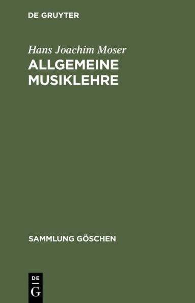 Allgemeine Musiklehre