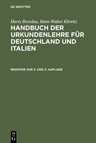 Title: Register zur 2. und 3. Auflage / Edition 3, Author: Hans Schulze