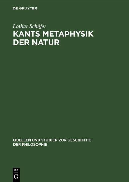 Kants Metaphysik der Natur