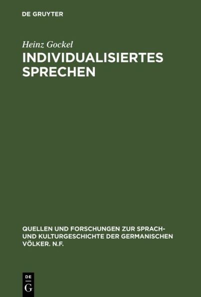 Individualisiertes Sprechen: Lichtenbergs Bemerkungen im Zusammenhang von Erkenntnistheorie und Sprachkritik