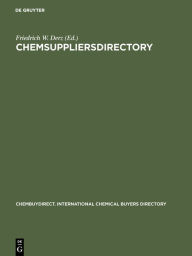 Title: ChemSUPPLIERSdirectory, Author: Friedrich W. Derz