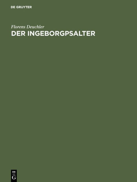 Der Ingeborgpsalter by Florens Deuchler, Hardcover | Barnes & Noble®