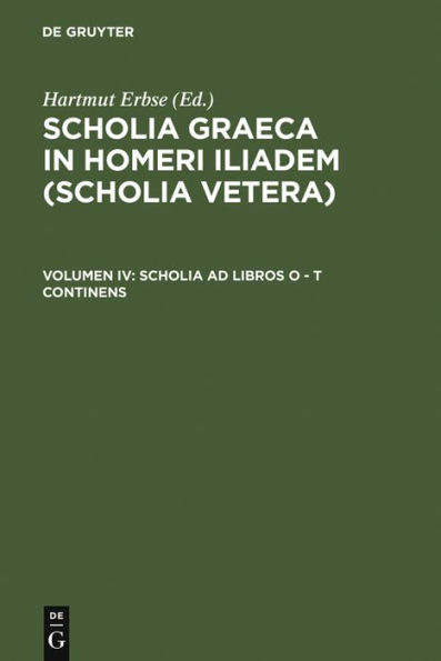 Scholia ad libros O - T continens / Edition 1
