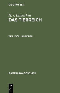 Title: Insekten, Author: H. v. Lengerken