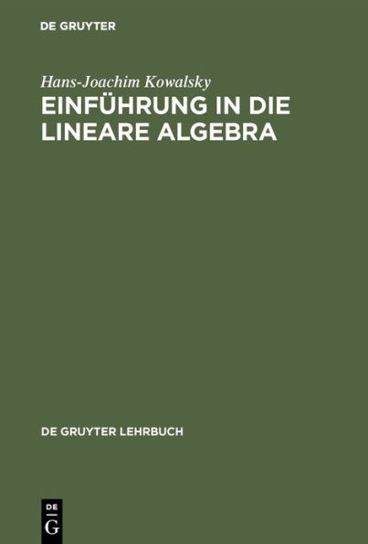 Einführung in die lineare Algebra