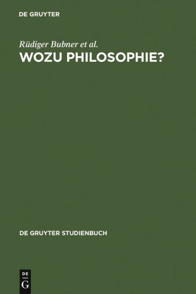 Wozu Philosophie?: Stellungnahmen eines Arbeitskreises