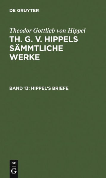 Hippel's Briefe: von 1765 bis 1774
