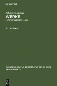 Title: Romane / Edition 1, Author: Johannes Riemer