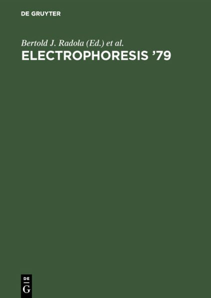 Electrophoresis '79: Advanced methods, biochemical and clinical applications. Proceedings of the Second International Conference on Electrophoresis, Munich, Germany, October 15-17, 1979