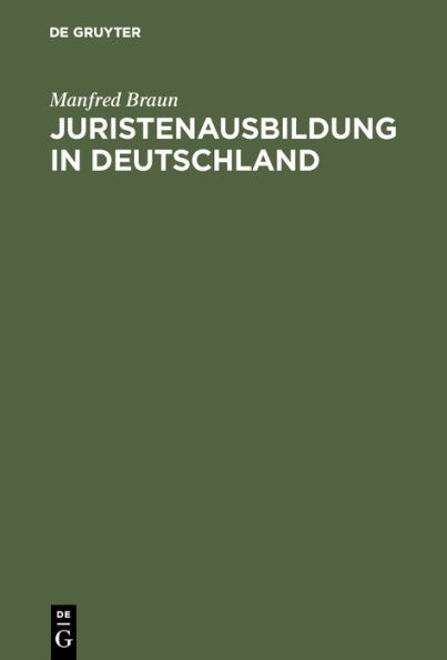 Juristenausbildung in Deutschland