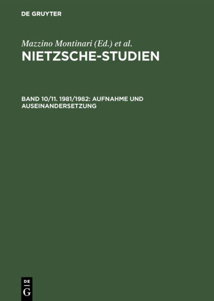 Aufnahme und Auseinandersetzung: Friedrich Nietzsche im 20. Jahrhundert / Edition 1